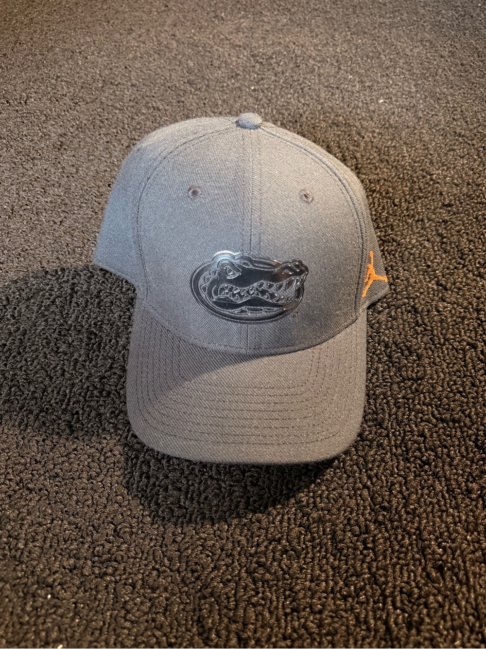 Jordan Gray Cap with Orange Jumpman and Gators Logo